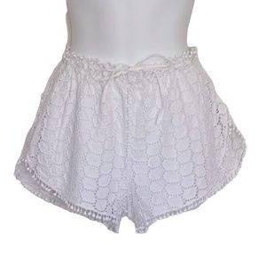 Theodora Handmaid in Positano Italy Women Eyelet Shorts Size Large